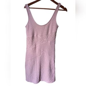 Free People Bodycon Dress - size L - scoop neck - Mauve / Purple